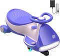 N7 Pro Electric Wiggle Car with Pedal, Rechargeable Battery, CyberWiggle, 2 in 1 Swing Car, 2 Speeds Max 4 Mph, Anti-Rollover, Flashing Wheels, Bluetooth, Ages 3+, 150 Lbs, Pink
