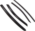 WD2-814 Dark Smoke 4 Pcs Set Window Visor (Outside Mount) Deflector Rain Guard Compatible with 2013-2016 Kia K9 K900