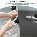16.4ft (5m) Car Door Edge Guards, Car Door Protector, No-Glue Required Rubber Seal U Shape Automotive Door Entry Guard, Auto Door Edge Molding Protection for Most Vehicles (White, 16.4Ft)