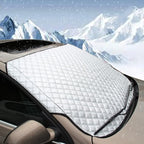 Car Windshield Cover, Heavy Duty Thick Protective Windscreen Cover - Snow Ice Frost Sun UV Dust Water Resistent - Pefect Fit for Cars SUVs All Years Summer/Winter