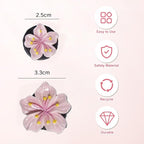 3 Set Cute Car Vent Clips Flower Air Vent Clips for Fresheners Hawaiian Hibiscus and Cherry Blossom Car Accessories Aesthetic Interior Decor for Women Peach Blossom (Pink)