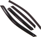 WD2-077 Dark Smoke 4 Pcs Set Window Visor (Outside Mount) Deflector Rain Guard Compatible with 2004-2007 Chevrolet Malibu Maxx