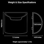 Car Trash Can, Leakproof Car Garbage Ca with Removable Waterproof Liner, Small Trash Container for Car Door, Seat Back, Console, Compact Vehicle Organizer for SUV Truck Home Office (Mocha Brown)