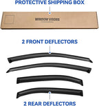 Window Visors Rain Guards Shield for 2006-2012 Ford Fusion, Out-Channel Window Vent Wind Deflectors Visors Shades for 2007-2013 Lincoln MKZ, 2006-2010 Mercury Milan, 2006 Lincoln Zephyr