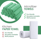 Microfiber Cleaning Cloths (Value Pack of 48) - Size 16 x 16 Inches, Highly Absorbent Cleaning Rags, Lint Free, Reusable and Washable, Microfiber Towels for Cars