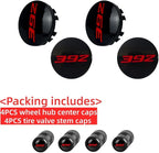 4pcs Wheel Center Cap 63mm/2.5 inches Slash Covers Hub Cap Compatible with Dodge Charger Challenger Durango Hornet Dart R/T SRT Magnum Nitro Journey Caliber Avenger and Ram (392)