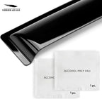 Voron Glass Tape-on Extra Durable Rain Guards for Nissan Frontier 2022-2026 Crew Cab, Window Deflectors, Vent Window Visors, 4 Pieces - 100912