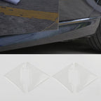 4 Pcs Car Door Edge Guards Door Anti-Collision Strip Anti-Rub Trim Clear Accessories Door Corner Bumper Protector Anti-Scratch Universal for All Cars SUV (V-White Clear)