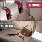 2 Pack Car Hooks, Bling Rhinestones Crystal Hooks, Auto Seat Back Organizers, Car Decorations Backseat Hanger, Car Seat Hooks Perfect for Holding Handbags, Clothes, Purses and Water Bottles