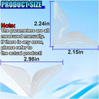 4PCS Car Door Edge Guards Protectors, Self-Adhesive Car Side Door Corner Protector Anti-Collision Trim Sticker, Anti-Rub Vehicle Exterior Decorative Accessory for Cars Trucks SUVs (Clear)