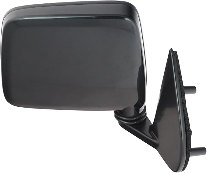 Passenger Side Mirror Assembly Manual Foldaway Paint to Match Black Smooth Compatible with 1986-1994 Nissan D21 1987-1995 Pathfinder 1995-1997 Pickup