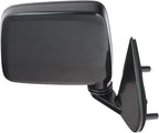 Passenger Side Mirror Assembly Manual Foldaway Paint to Match Black Smooth Compatible with 1986-1994 Nissan D21 1987-1995 Pathfinder 1995-1997 Pickup