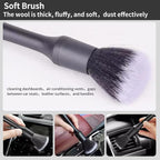 Car Detailing Brush Set - 4-Piece Kit for Interior & Exterior Cleaning - Premium Car Wash Brush for Professional Results ﻿car Duster Interior