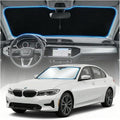 for BMW 3Series Sun Shade Windshield Cover - Custom Fit 3Series Accessories 2019-2024 2025 2026 Sunshade Foldable UV Protection & Heat Shield Sun Visor Accessories