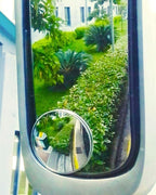 Blind Spot Mirror, 3-3/4'' Aluminum Frame Round HD Glass Convex Wide Angle Rear View Mirror
