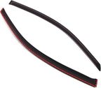 WD2-215 Dark Smoke 2 Pcs Set Window Visor (Outside Mount) Deflector Rain Guard Compatible with 2008-2012 Honda Accord Coupe