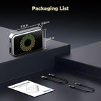 3-in-1 Wireless Carplay Adapter Magic AI Box with YouTube TikTok APPs Upgrade Wired Car Play to Wireless Support USB Drive for iPhone 10+ and Android 13+