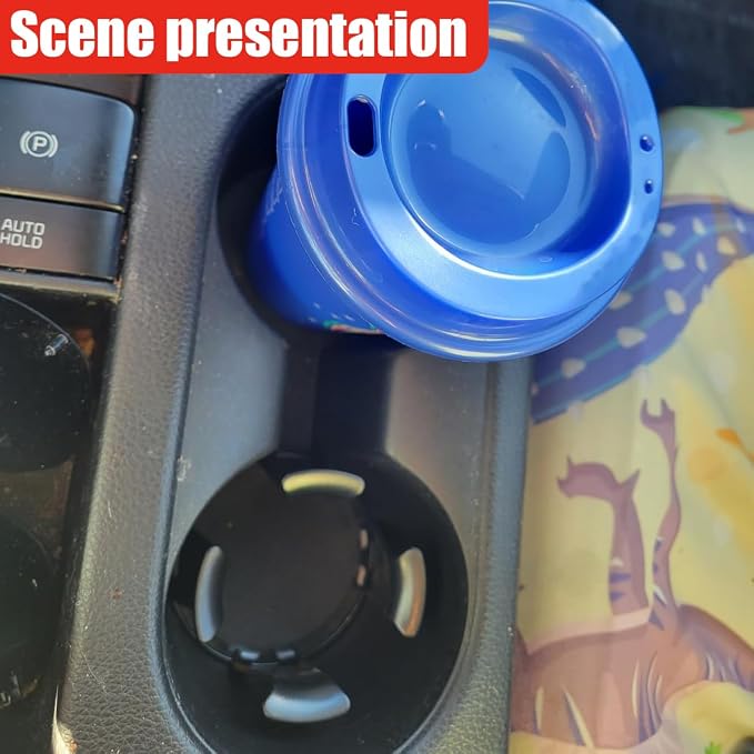 YoRise Car Cup Holder Expander, Automotive Drink Holder Adapter with Adaptive Clamping Arm, Universal Vehicle Cupholder Expander Accessories for Fixing Water Cups, Drinks (1PC)