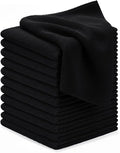 Microfiber Cleaning Cloths (Value Pack of 12) - Size 12 x 12 Inches, Highly Absorbent Cleaning Rags, Lint Free, Reusable and Washable, Microfiber Towels for Cars