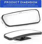 2 PCS Blind Spot Mirror, Adjustable Wide Angle Convex Side Rearview Mirrors, Long Framed Rectangular HD Glass Rear View Mirror for Sedans SUVs Trucks, Car Accessories (Framed Rectangle)