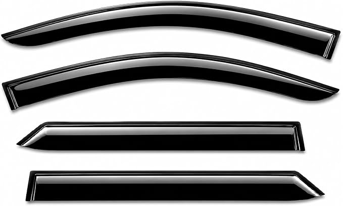 2024-2026 Tape-On Rain Guards for Honda Prologue Side Window Visor Deflectors EX Touring Elite Tinted Vent Shade Protectors 2025