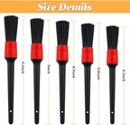 5PCS Car Detailing Brush Set, Ultra Soft Bristle No Scratch Vehicle Air Vent Dust Cleaning Brush, Automotive Interior Exterior Cleaner Tool Kit, Universal for Most Vehicles