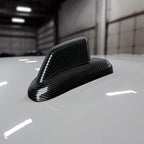 ABS Carbon Fiber Interior Shark Fin Shape Roof Antenna Cover Trim for 2019-2025 Chevy Silverado | for 2019-2021 GMC Sierra 1500 2500 3500 HD Accessories