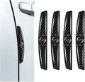 4PCS Carbon Fiber Car Door Protector Edge Guards,Thicker Door Guard for Cars Provides Impact and Anti-Scratch Protection,Universal Self-Adhesive Doors Protectors for Vehicles (Sport)