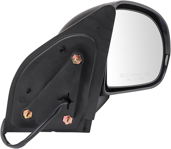 Passenger Side Mirror Assembly Power Textured Paint to Match Foldaway Compatible with 2007-2012 Jeep Compass