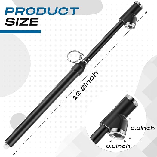 10 Pack Dual Head Tire Pressure Gauge Heavy Duty Air Pressure Tire Gauge for Auto Truck Car RV Van Gage Range 10-150PSI, 1-10Bar (Black)