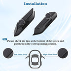 1797 2PCS Front Door Handle Storage Box fit for Ford Bronco 2021 2022 2023 2024 2025 2026 Accessories Car Pocket Organizer with Anti-Slip Black ABS Plastic (Not for Sport)