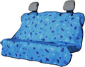 Back Seat Cover for Car Trucks Van SUV Jeep,Waterproof Rear Bench Towel Seat Covers for Dogs and Kids,Automotive Backseat Protector (Blue Marbling)