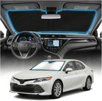 for Toyota Camry Sun Shade Windshield Cover - Custom Fit Camry Accessories 2018-2024 Sunshade Foldable UV Protection & Heat Shield Sun Visor Accessories