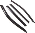 WD2-674 Dark Smoke 4 Pcs Set Window Visor (Outside Mount) Deflector Rain Guard Compatible with 1999-2003 BMW 525i 528i 540i Wagon