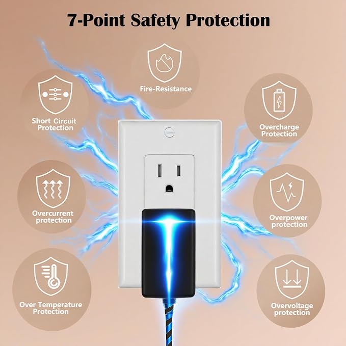12V Charger for Snailax SL-262P SL-262M Heat Massage Seat Support Pad Neck | Cushion Memory Foam Lumbar Vibration Massage Massager AC/DC Adapter Power Supply
