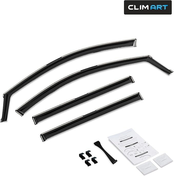 in-Channel Incredibly Durable Rain Guards for Chevrolet (Chevy) Traverse 2024-2026, Original Window Deflectors, Vent Window Visors, Vent Deflector, 4 pcs. - 624223