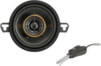 51KSC3504 Coaxial Speaker System, 2-Way Design, One (1) Pair, 3.5" (89mm) Polypropylene Woofer/Midrange, 1/2" (13mm) Silk-Dome Tweeters, 50 Watts RMS, 100 Watts Peak