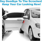 Black Car Door Edge Guard Trim Molding Crash Scratch Protector 2Pcs