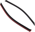 Outside Mount Window Vent Visors Rain Guards Compatible with Honda Civic Coupe 2006-2011 | Side Window Wind Deflectors Rain Shields | Smoke Tinted, 2 Pcs Set, DGWV-223RM