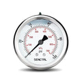 0-100 Psi Glycerin Liquid Filled Low Pressure Gauge, 2.5" Dial Size, 1/4" NPT Back Mount, Stainless Steel Case, for Water Pump, Pneumatic Air, Well, RV Hose Tank, Pressure Test