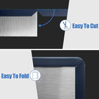Rubber Edge Trim, Self-Adhesive Rubber Edge Trim, Edge Protector for Sheet Metal, EPDM Material, Fit 1/16"(1.0mm), Length 10Ft, Black Color, U Channel Edge Trim