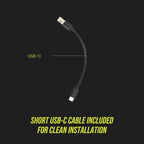 Dongar Dashcam Power Adapter (10-pin Type E) for Select Mazda Vehicles. Compatible with 2017+ CX5, CX9 and More. Connects to Rearview Mirror, Built-in USB Power Source, Easy to Install