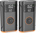 (New Upgrade) Tire Inflator Portable Air Compressor-160 PSI Air Pump with Memory Function, Electric Bike Pump with Tire Pressure Gauge, Tire Inflator for Car, Gifts for Men Husband Father