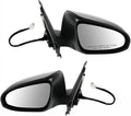 2 Piece Driver and Passenger Side Mirror Assembly Set Electric Adjustment Heated No Memory Black Compatible with 2012-2014 Toyota Yaris TO1320280 TO1321280