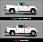 Floor Mats for Chevrolet Chevy Colorado/GMC Canyon 2015-2022 Extended Cab Only (Not Fit Crew Cab), All Weather TPE Custom Fit Floor Mats for Cars, 1st and 2nd Row Car Floor Mats Full Set