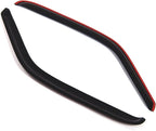 WD2-189i-2P Dark Smoke 2 Pcs Set Window Visor (in-Channel) Deflector Rain Guard Compatible with 1993-2011 Ford Ranger