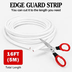 16Ft (5M) Car Door Edge Protector, Anti-Collision Car Door Entry Guard Protective Strip, Doors Edge Trim U Shape Edge Guards for Cars Trucks Suvs (White-5M)