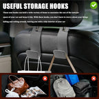 2PCS Car Seat Headrest Hooks, Purse Hook for Car, Automotive Headrest Handbags Holder, Auto Accessories Leather Seatback Organizer Hanger for Hanging Purses Bags Coats (Gray, 2PCS)