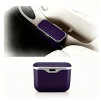 Car Trash Can with Lid - Leakproof Mini Garbage Bin for Door or Seatback,Premium ABS Auto Organizer,Space-Saving Car Garbage Can for Commuters,Families and Pet Owners,Fit for SUV,Sedan,Truck (Purple)