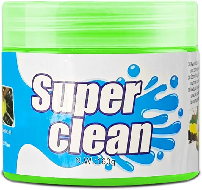 Car Cleaning Gel Clean Putty, Reusable Car Interior Cleaner Slime, Auto Detail Cleaning Soft Rubber Supplies, Universal Multi-Functional Cleaning Tool Accessories for Men Women (Green)